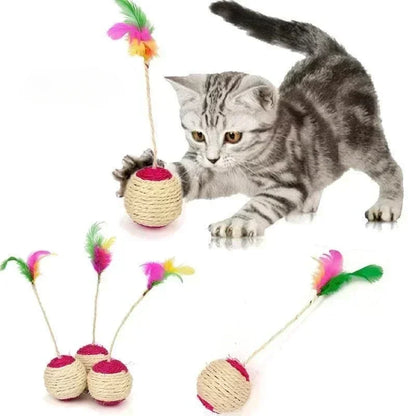 Sisal Scratching Ball: Interactive Toy for Cats