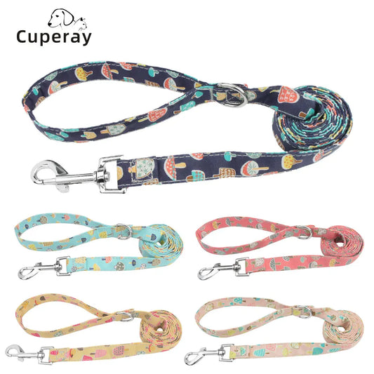 Bohemian Print Dog Leash and Harness Set for Pets