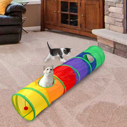 Foldable Cat Tunnel: Interactive Fun for Curious Cats