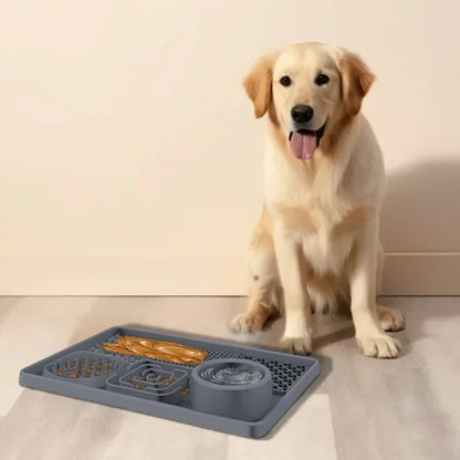 Slow Feeder Mat: Licking Fun for Pets