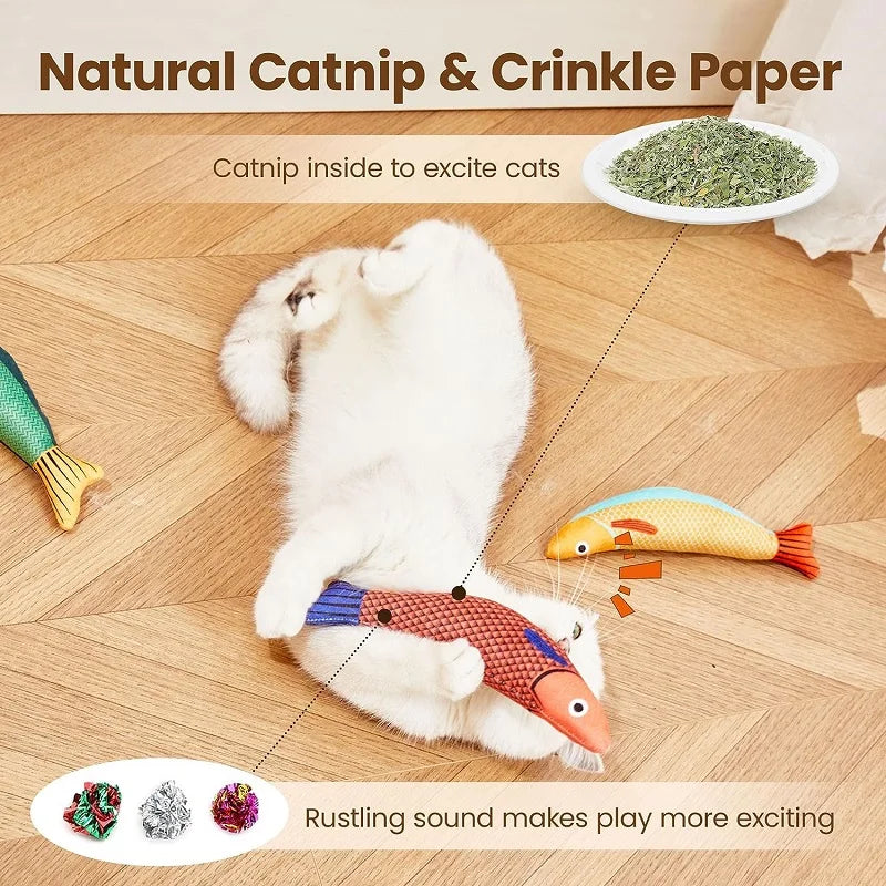 Interactive Catnip Fish Toy: Sounding Fun for Cats