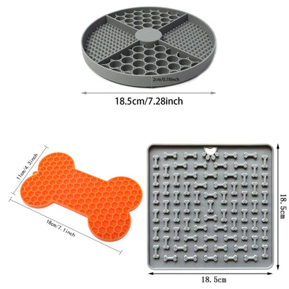 Silicone Licking Pad: Slow Feeding Fun for Pets