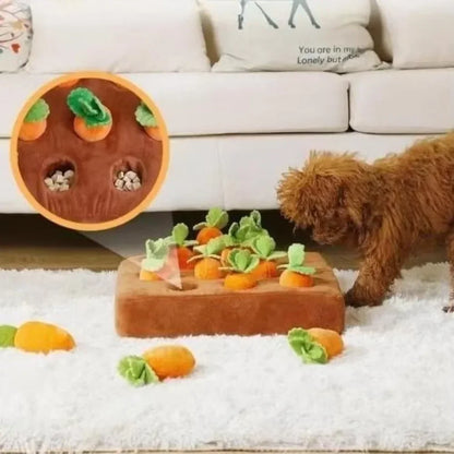 Carrot Snuffle Mat: Interactive Stress Relief Toy