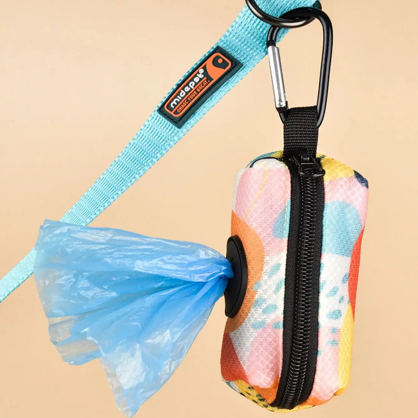 Designer Print Pet Poop Bag Holder: Stylish and Functional