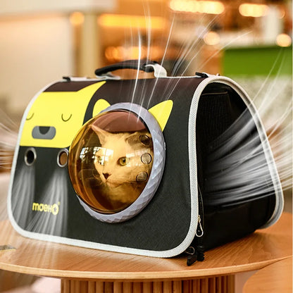 Portable Space Capsule Cat Carrier Bag for Outdoor Travel