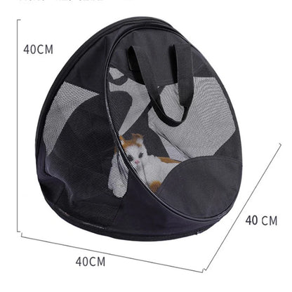 Portable Triangular Breathable Cat Bag for Neutering and Travel.