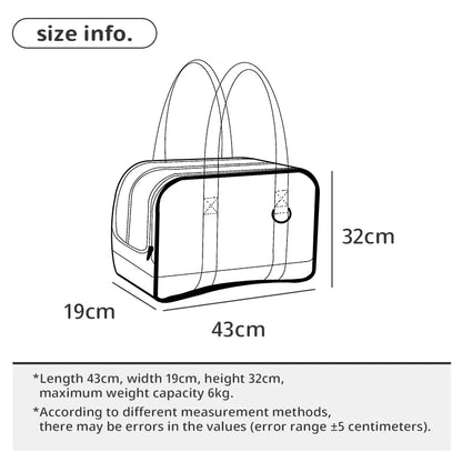 Portable Breathable Pet Carrier Bag for Small Dogs and Cats.