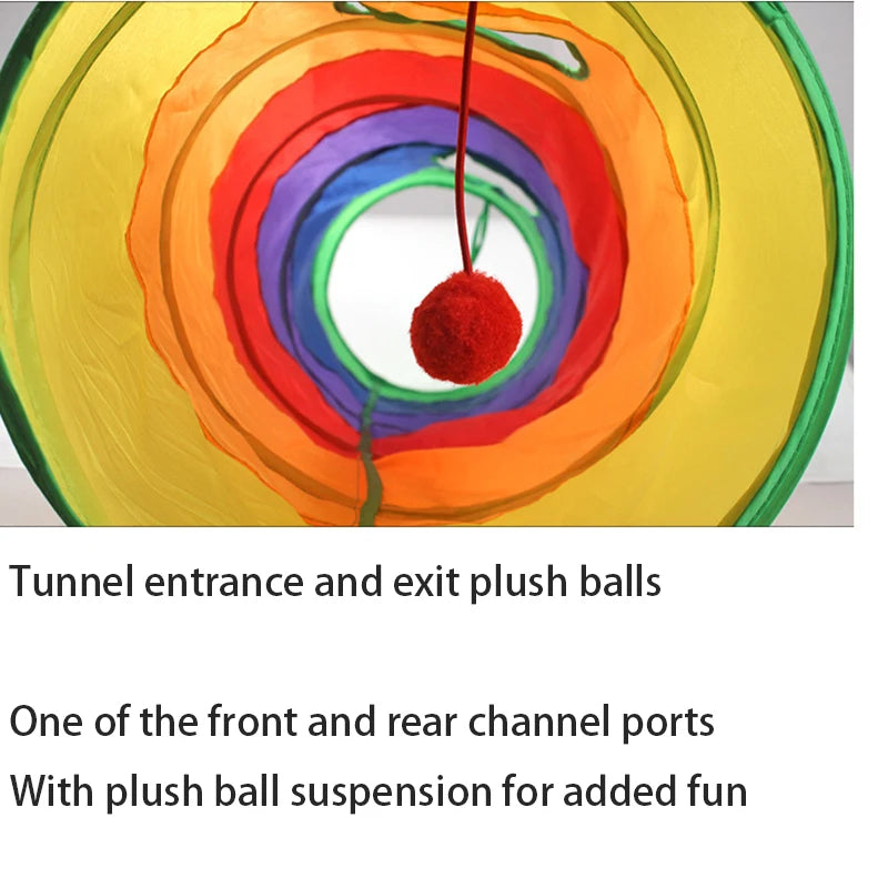 Foldable Cat Tunnel: Interactive Fun for Curious Cats