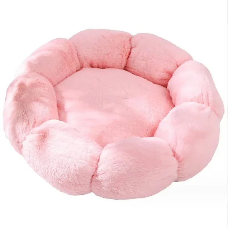 Flower-Shaped Pet Bed: Comfortable Sleep for Indoor/Outdoor Use