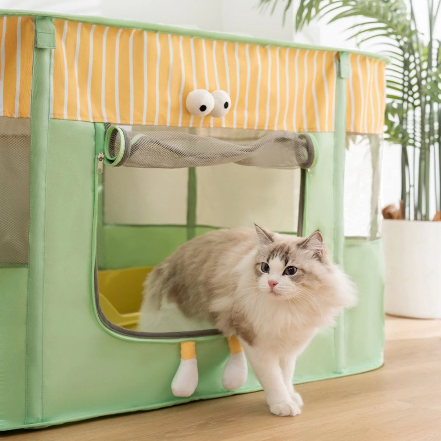 Foldable Pet Delivery Room: Portable Cage for Cats/Dogs