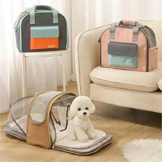 Multifunctional Cat Backpack for Transport with Single Shoulder Design.