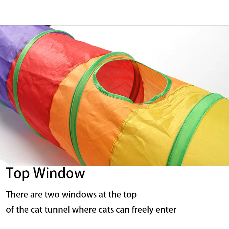 Foldable Cat Tunnel: Interactive Fun for Curious Cats