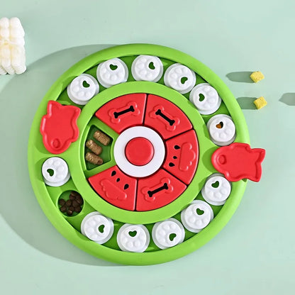 Interactive Slow Feeder Bowl: Puzzle Toy for Pets