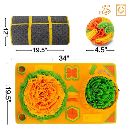 Snuffle Mat for Dogs: Nose Work Training Toy