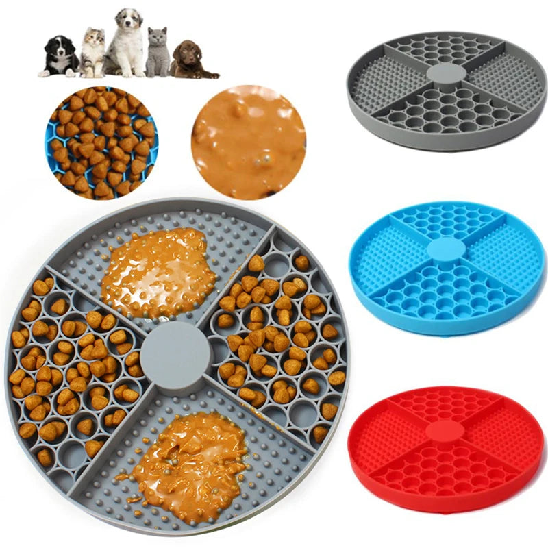 Silicone Licking Pad: Slow Feeding Fun for Pets