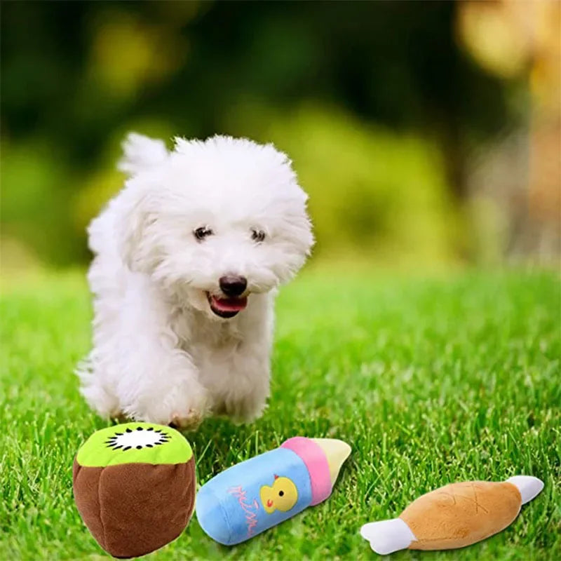 Squeaky Plush Toys for Small and Medium Dogs