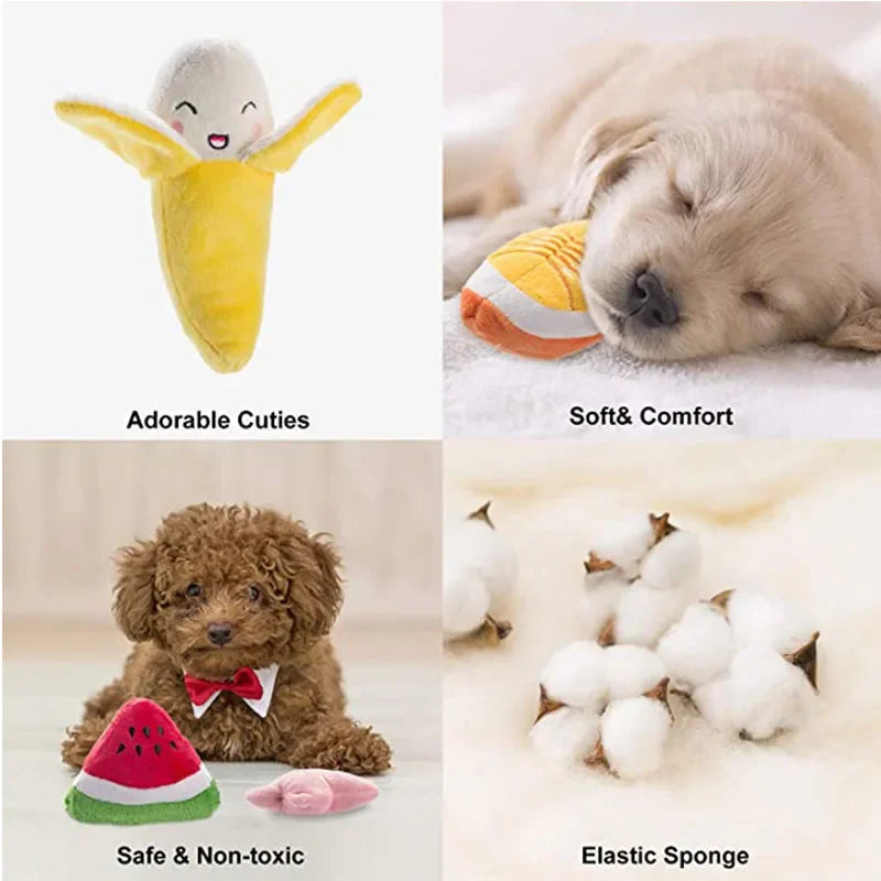 Squeaky Plush Toys for Small and Medium Dogs